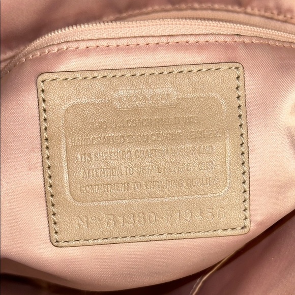 Coach F19456 Tall Gallery Putty Colored Leather Tote - Picture 7 of 10